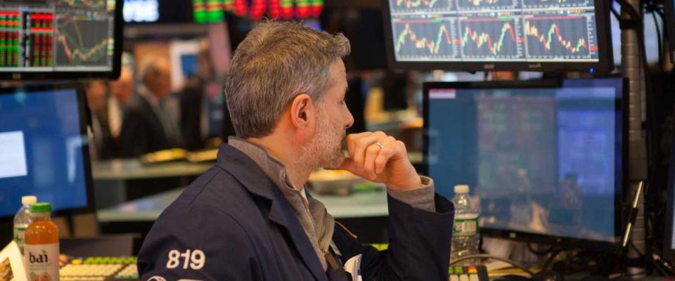 Trader at the New York Stock Exchange.