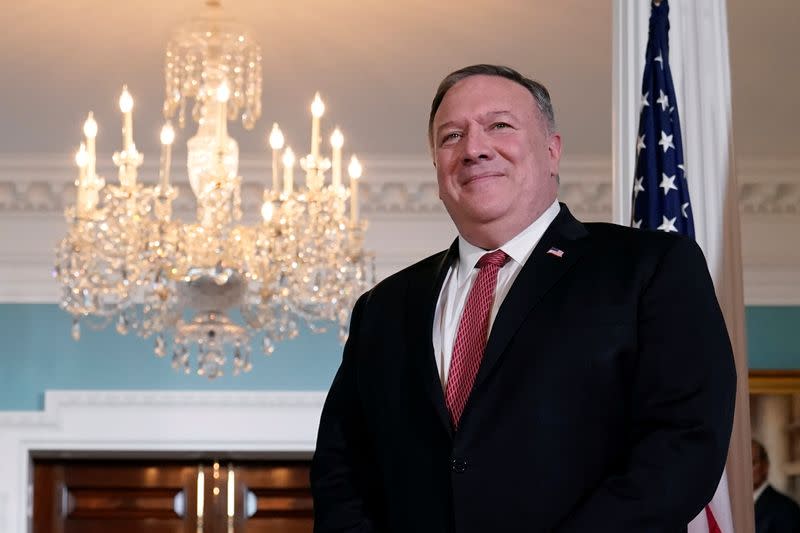 U.S. Secretary of State Pompeo meets Kosovo's Prime Minister Hoti in Washington