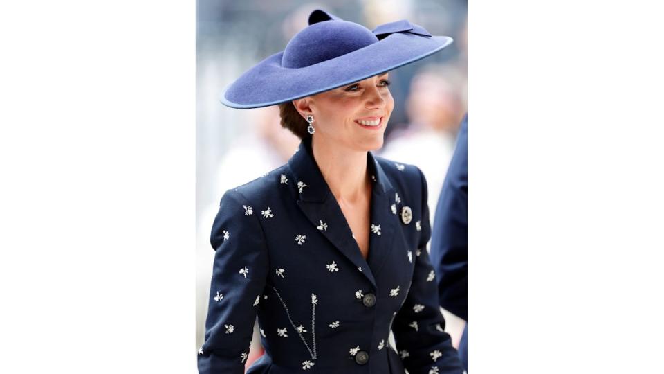 Kate Middleton wearing Erderm blazer at the 2023 Commonwealth Day Service at Westminster Abbey on March 13, 2023 in London, England. 