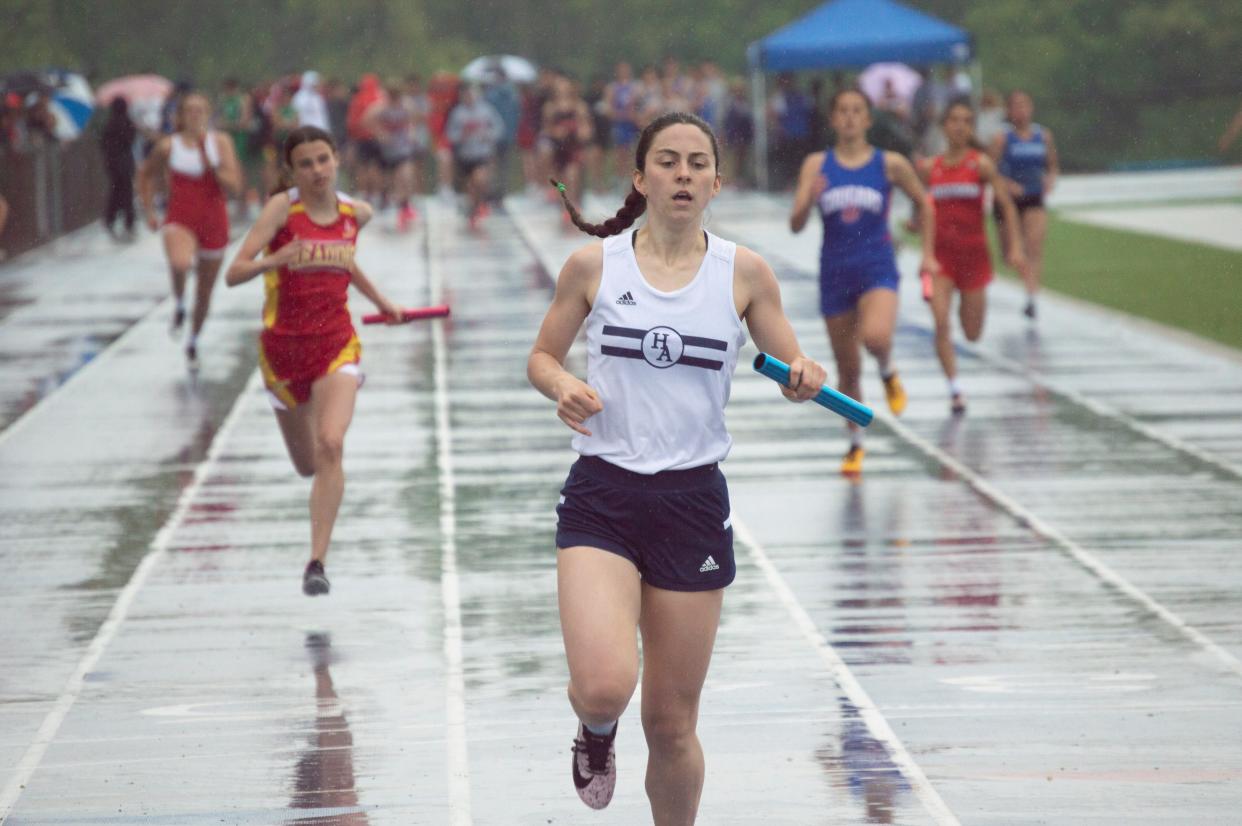 Hillsdale Academy senior Iris Millies (from 2023) is the current leader of the 100- and 200-meter Area Best rankings for 2024.