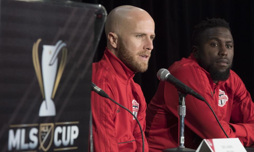 Michael Bradley (left) and Jozy Altidore, two USMNT mainstays, helped Toronto FC win MLS Cup for the first time last season. (The Guardian)