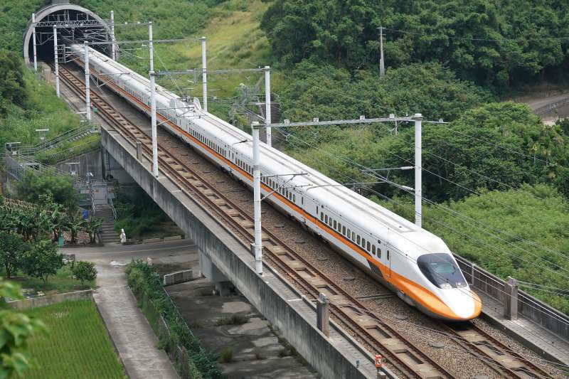 20210909-台灣高鐵列車。（盧逸峰攝）