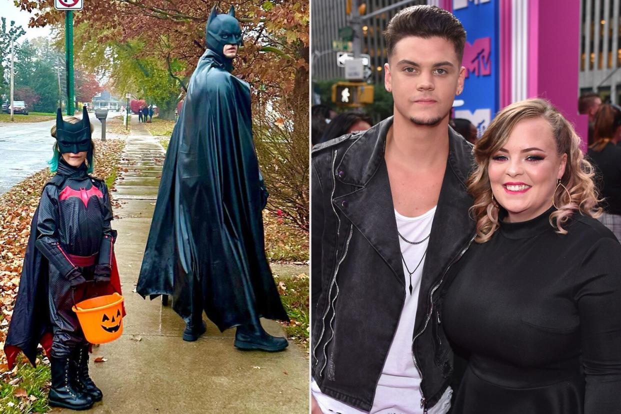 Tyler Baltierra Matches Daughter Vada as Batman for Trick-or-Treating on Halloween