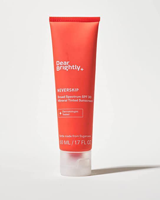7) NeverSkip Tinted Mineral Sunscreen SPF 30