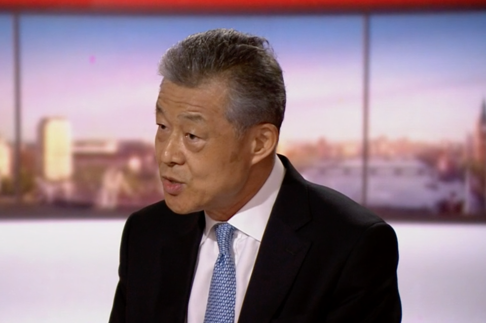China's ambassador to the UK Liu Xiaoming said the British government had made a mistake over Huawei. (BBC)