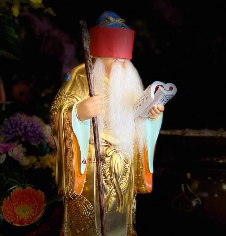 從杭州月老祖廟迎來的月下老人分靈21日將開光點眼。   圖：旗津天后宫/提供