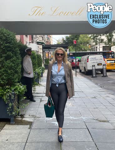 <p>Courtesy of Corneila Guest</p> Cornelia Guest heads to designer Dennis Basso's show during New York Fashion Week