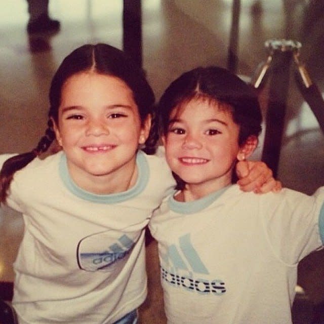 Kris Jenner posted this snap of her daughters Kendall and Kylie on Instagram.