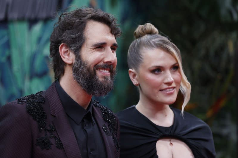 Josh Groban (L) attends the Tony Awards in June. File Photo by John Angelillo/UPI