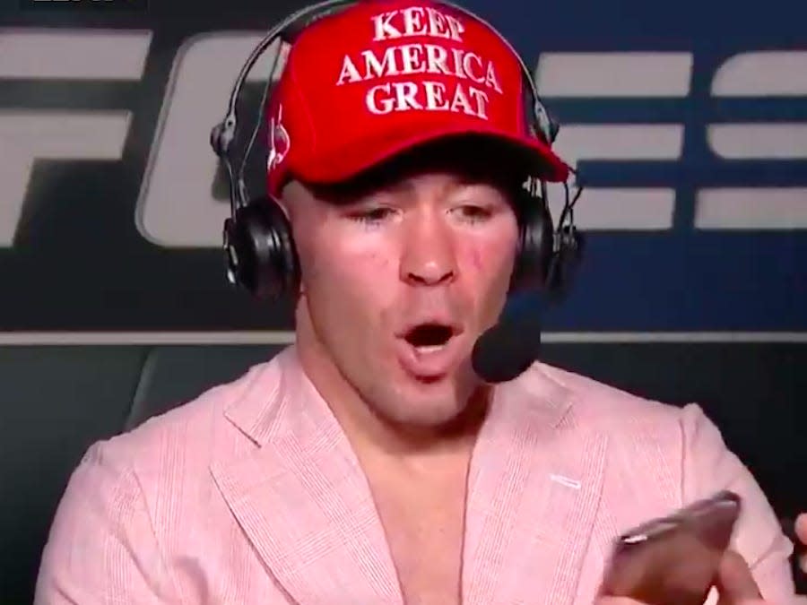 Colby Covington, Donald Trump phone call