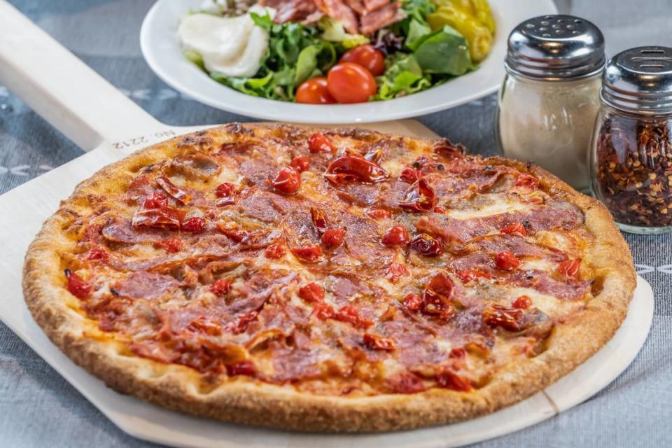 Piesanos’ menu includes appetizers, soups and salads, pizzas, calzones, entrees, speciality pizzas, subs and sandwiches, desserts and more.