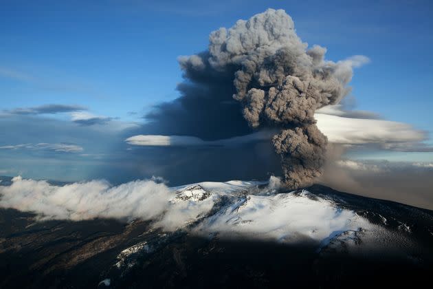 An eruption of the Eyjafjallajokull volcano in 2010 caused widespread disruptions to air travel. Officials said they don't expect that to happen again, but said volcanic activity is unpredictable.