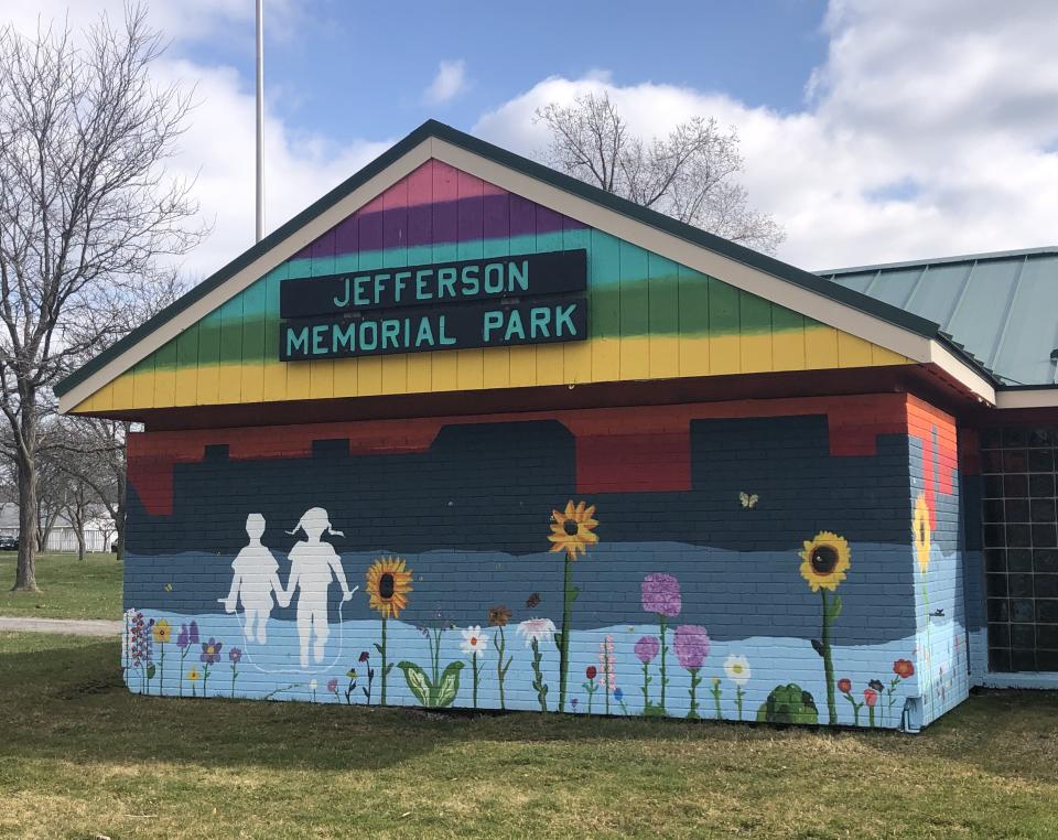 Jefferson Memorial Park in Canandaigua looks absolutely colorful after a summer art project last year.
