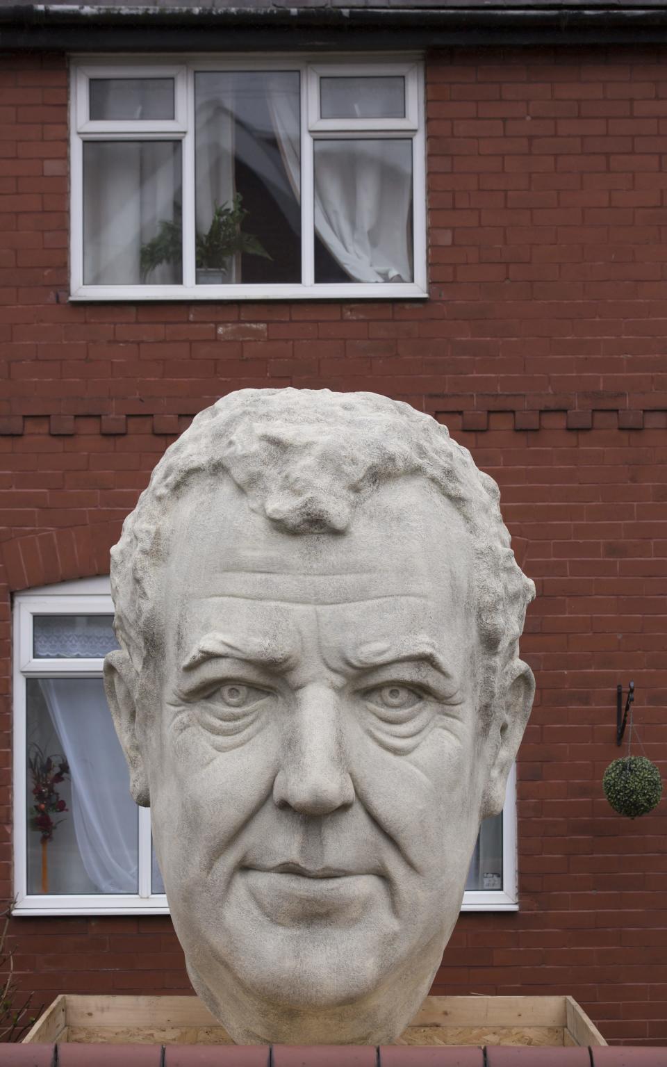 'A tacky monstrosity': Giant sculpture of Jeremy Clarkson's head appears in garden 
