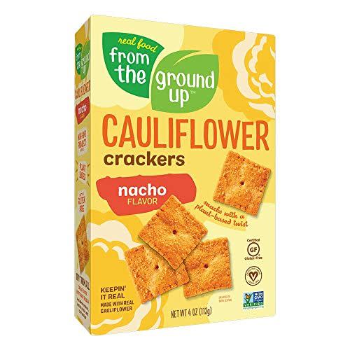 Real Food From the Ground Up Cauliflower Crackers, 6-Pack