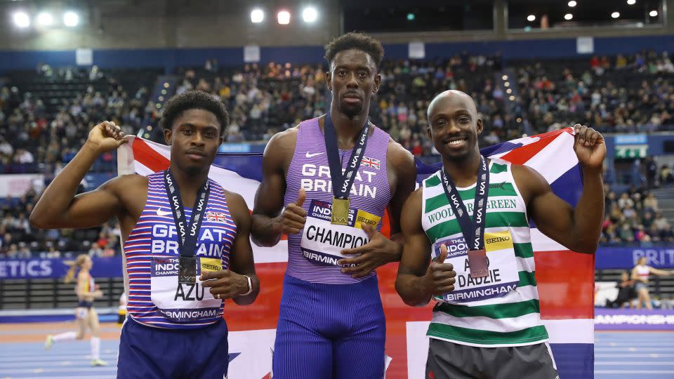 Amo-Dadzie finished third in the 60-meters at the UK Indoor Championships in February behind Reece Prescod and Jeremiah Azu. - Alex Livesey/British Athletics/Getty Images
