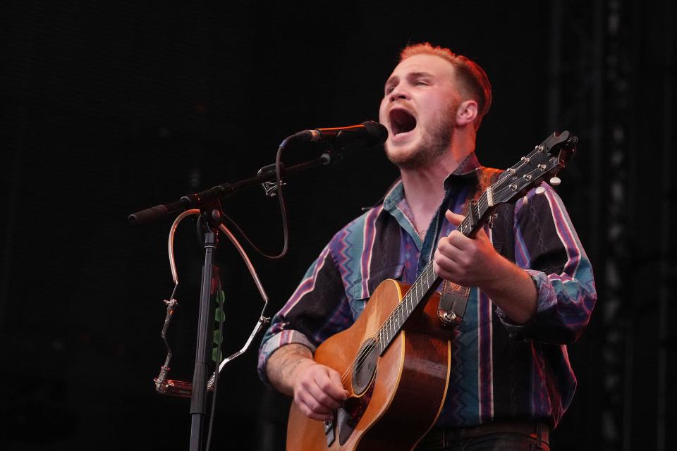 Zach Bryan is shown performing at the Austin City Limits Music Festival in October in Austin.