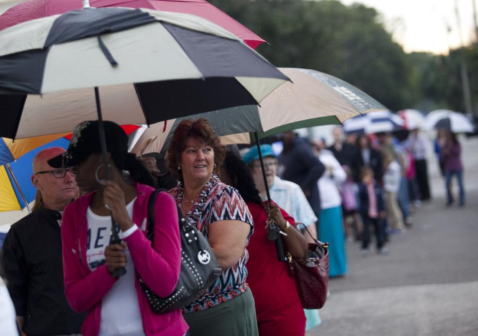 U.S. Citizens Head To The Polls To Vote In Presidential Election