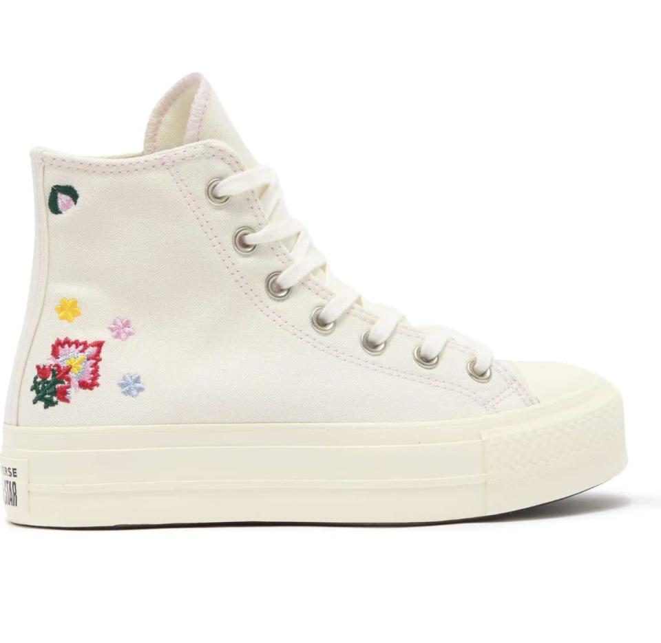 <p>The embroidery on these <span>Converse Chuck Taylor All Star Lift High-Top Platform Sneakers</span> ($80) make them extra special. Be sure to check out both sides of these shoes to see all the little details.</p>