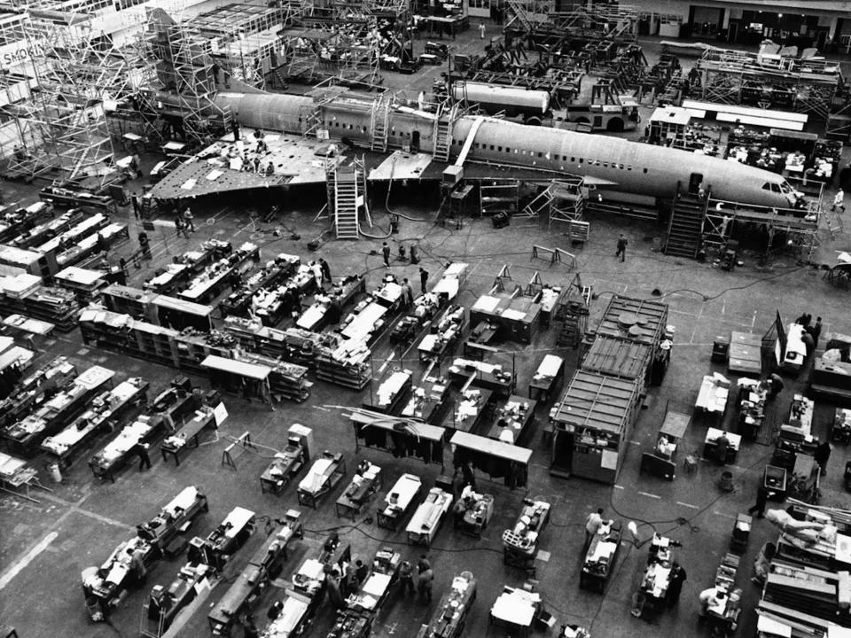 Concorde in production.