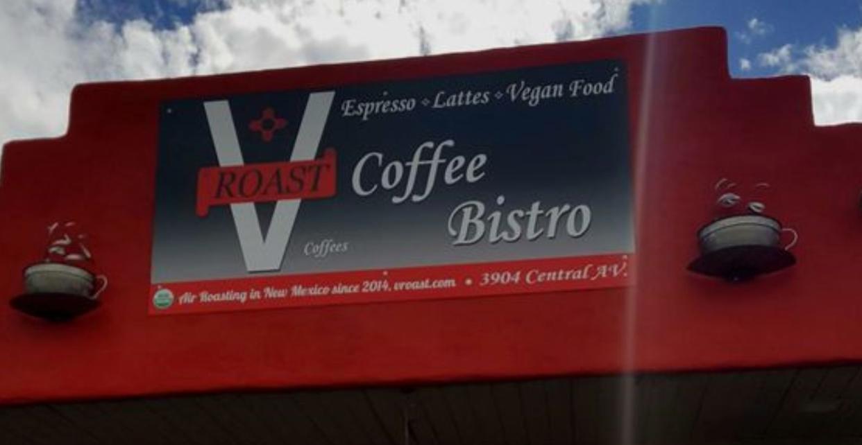 The owner of V Roast Coffee Bistro in Albuquerque, New Mexico, is under fire after an anti-Semitic message was shared on his Facebook -- but he says he was hacked. (Photo: Yelp)