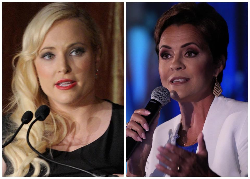 Meghan McCain and Arizona Senate GOP candidate Kari Lake.