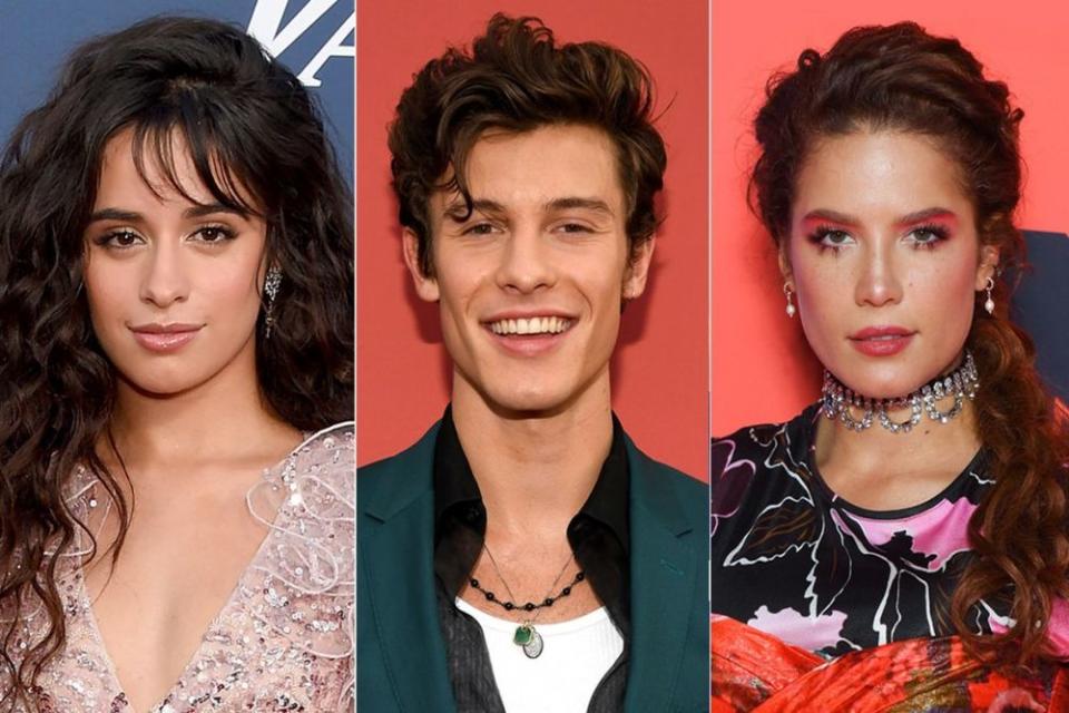 Camila Cabello, Shawn Mendes, Halsey | Gregg DeGuire/WireImage;  Kevin Mazur/WireImage; Stephane Cardinale - Corbis via Getty