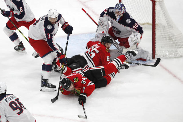 Inside the Columbus Blue Jackets locker room after losing to Chicago