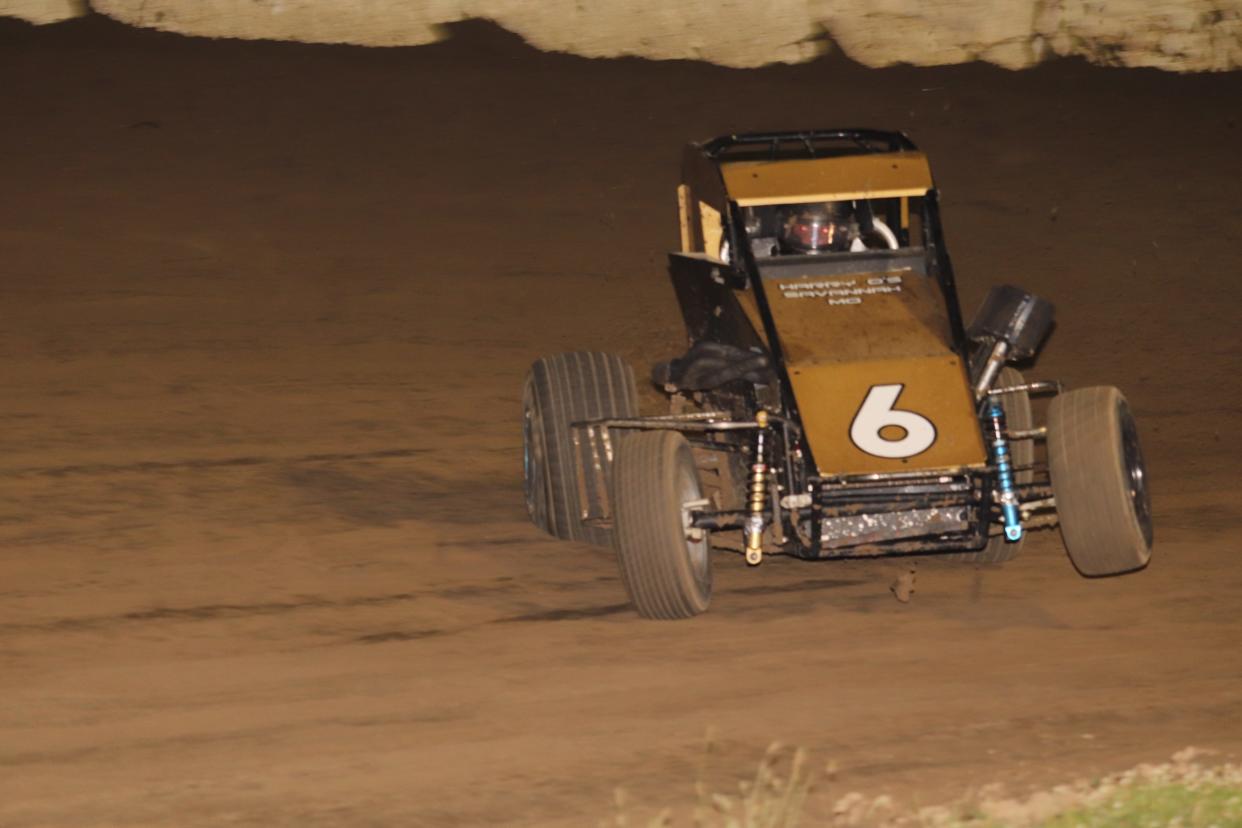 Austin Nemire competes with USAC Thunder Midgets on Saturday at Fremont Speedway.