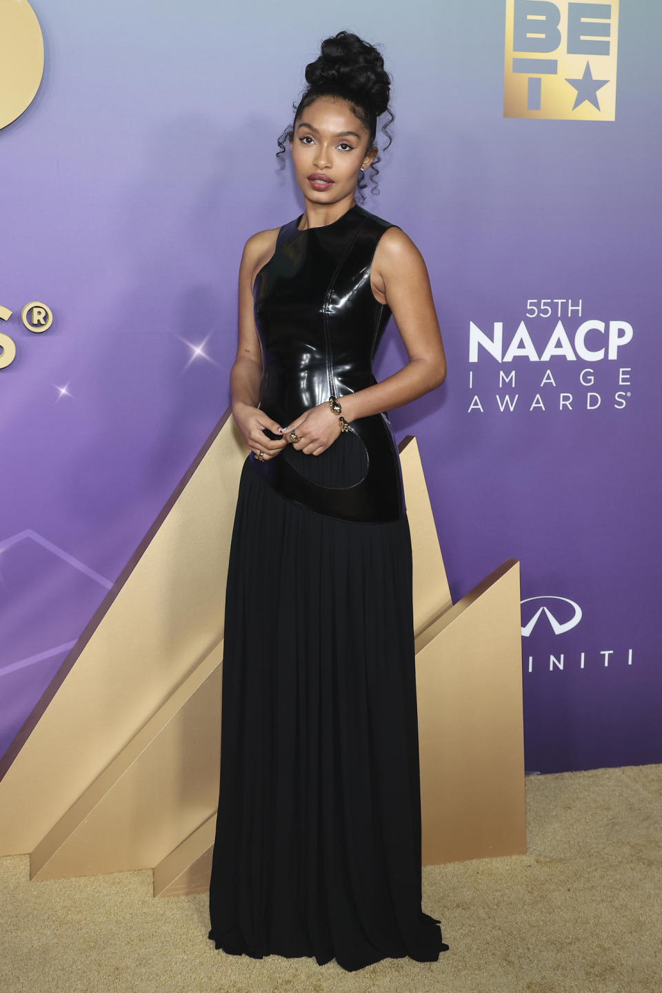 Yara Shahidi at the 55th NAACP Image Awards held at The Shrine Auditorium on March 16, 2024 in Los Angeles, California.