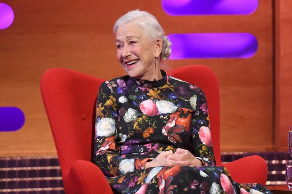 Mirren appearing on the Graham Norton Show  in 2023 (PA Archive)