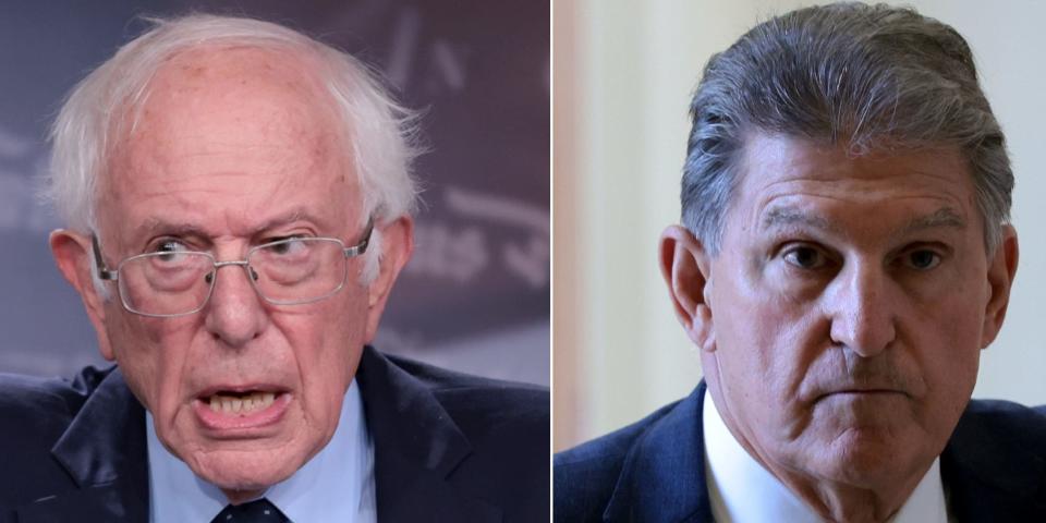 Bernie Sanders Joe Manchin