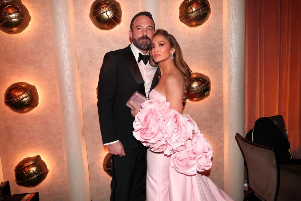 J. Lo’s former publicist Rob Shuter told The Post that Affleck is her “Achilles heel.” Golden Globes 2024 via Getty Images