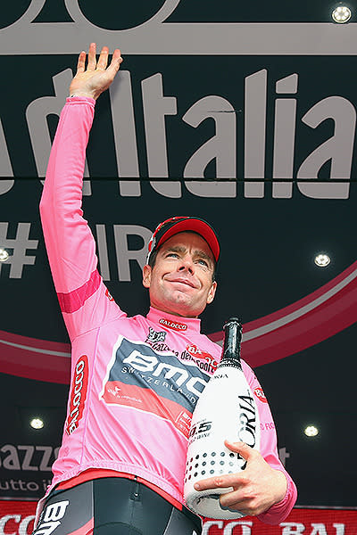 At 37-years-old, Evans is on track for another Grand Tour win after he grabbed the leader's pink jersey at the 2014 Giro d'Italia.