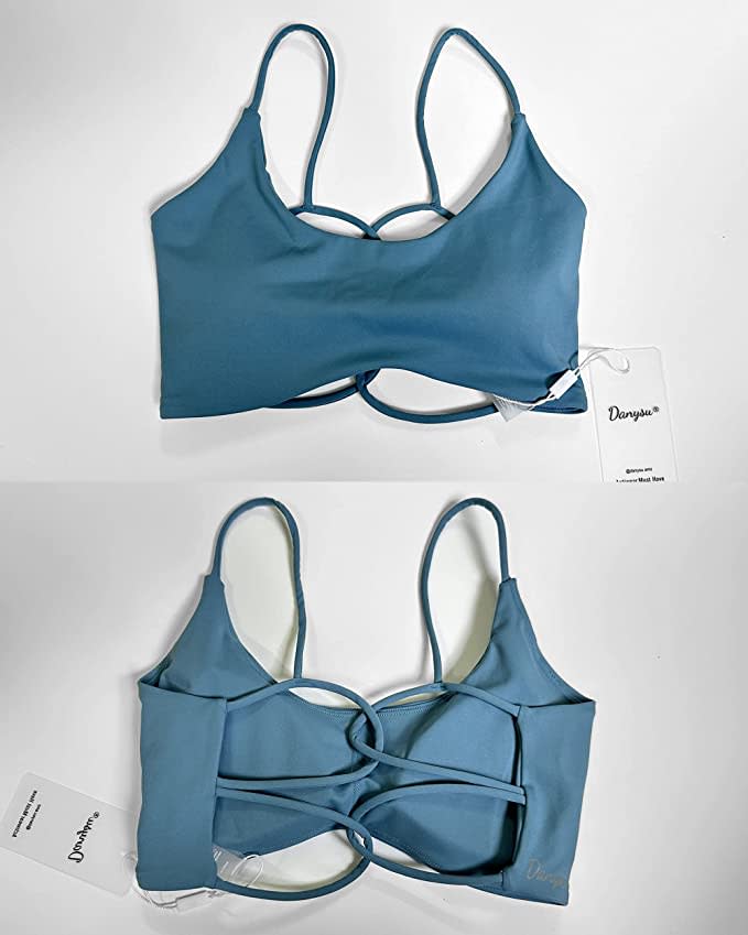 Danysu Strappy Backless Sports Bra