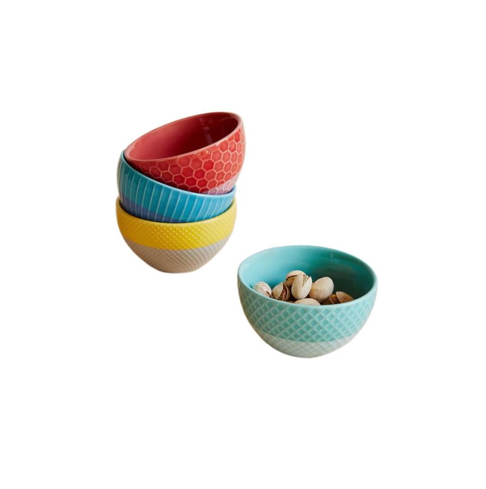 Textured Bright Dip Bowls