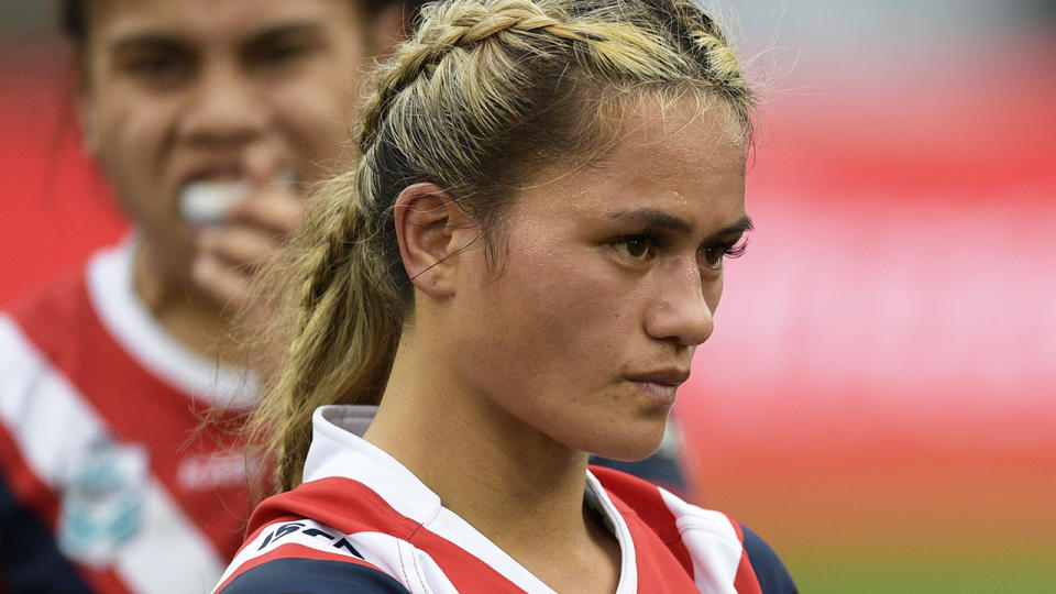 NRLW star Nita Maynard has been charged with assault after an incident at a Cronulla pub on Saturday night. (Photo by Brett Hemmings/Getty Images)