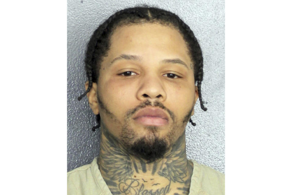 This booking image provided by the Broward County Sheriff's Office shows professional boxer Gervonta Davis, who has been jailed in Florida after he struck a woman in the face, authorities said Wednesday, Dec. 28, 2022. (Broward County Sheriff's Office via AP)