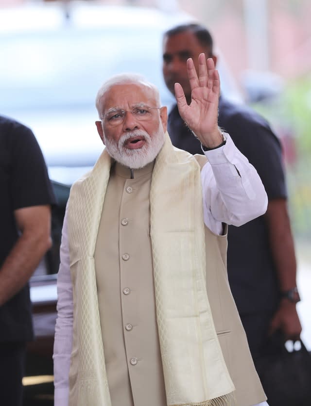 Indian prime minister Narendra Modi