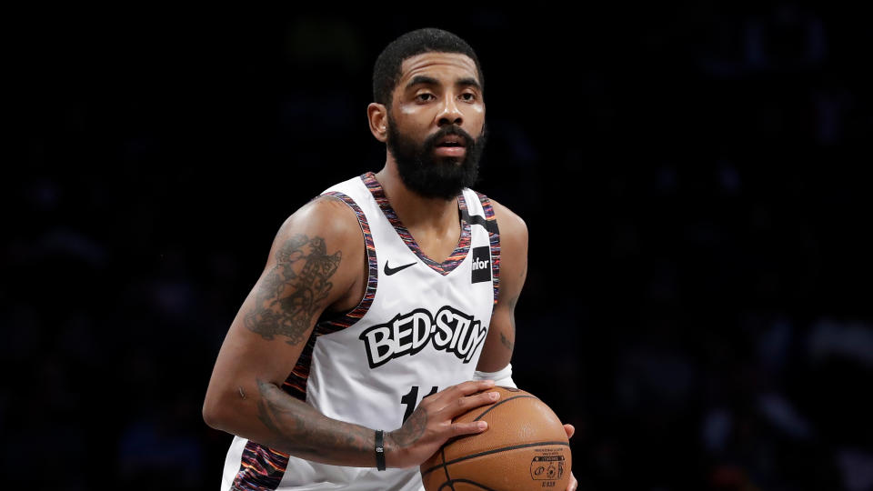 Kyrie Irving's dubious reputation as a leader hasn't followed him to the NBPA. (AP Photo/Frank Franklin II)