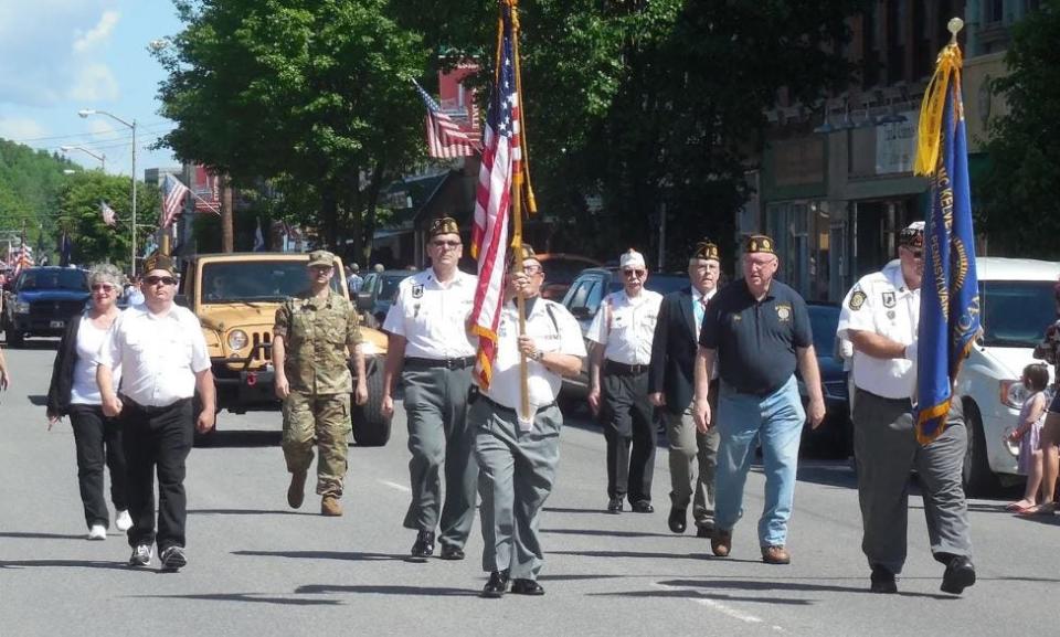 VFW Hogencamp-Schupper Post 531, Honesdale marches in the May 27, 2019 Memorial Day parade.