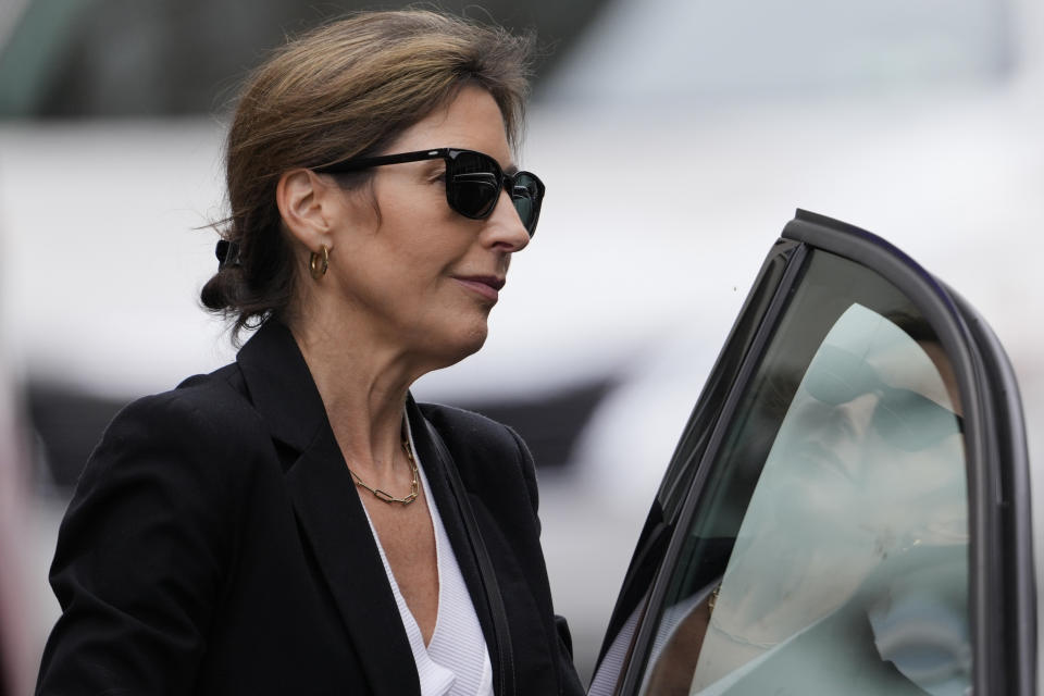 Hallie Biden departs from federal court, Thursday, June 6, 2024, in Wilmington, Del. (AP Photo/Matt Rourke)