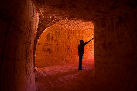 An opal mine tunnel - Credit: getty