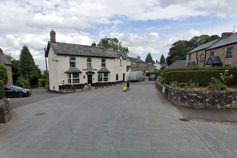 The village square at Shirenewton, near Chepstow