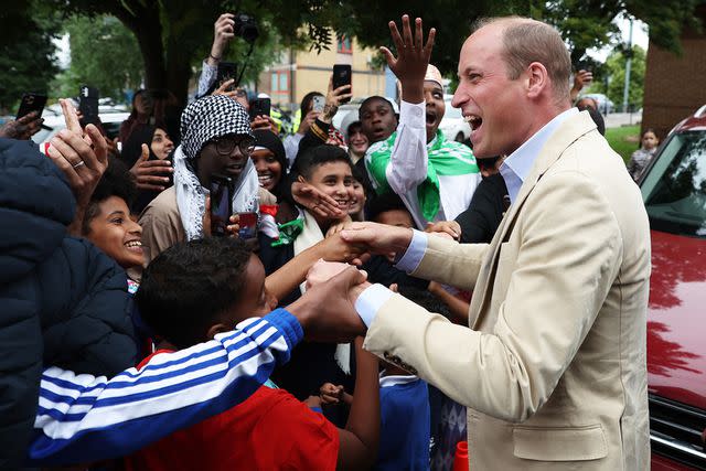 <p>Cameron Smith/Getty Images</p> Prince William visits Sheffield on June 27