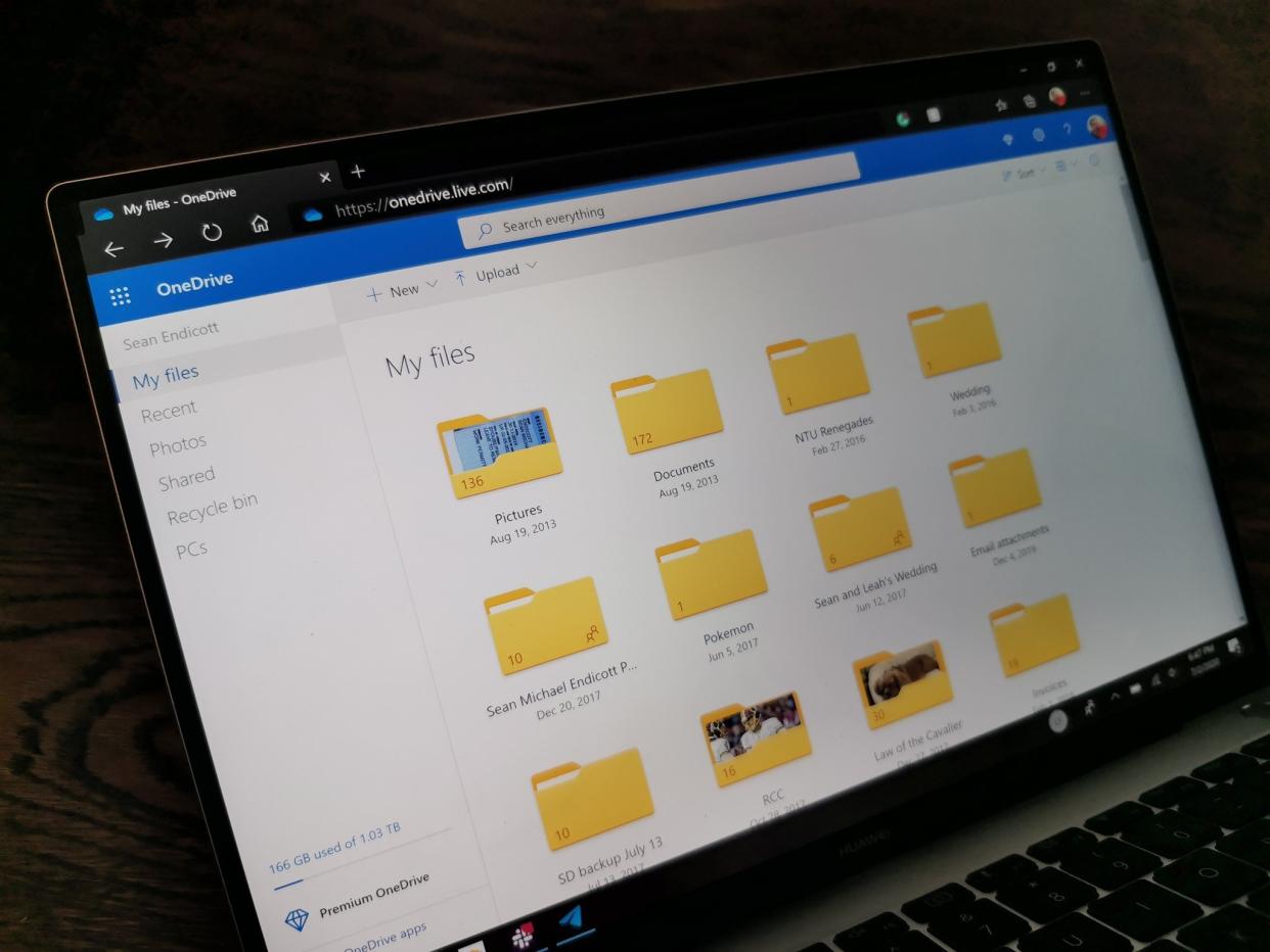  OneDrive Web 