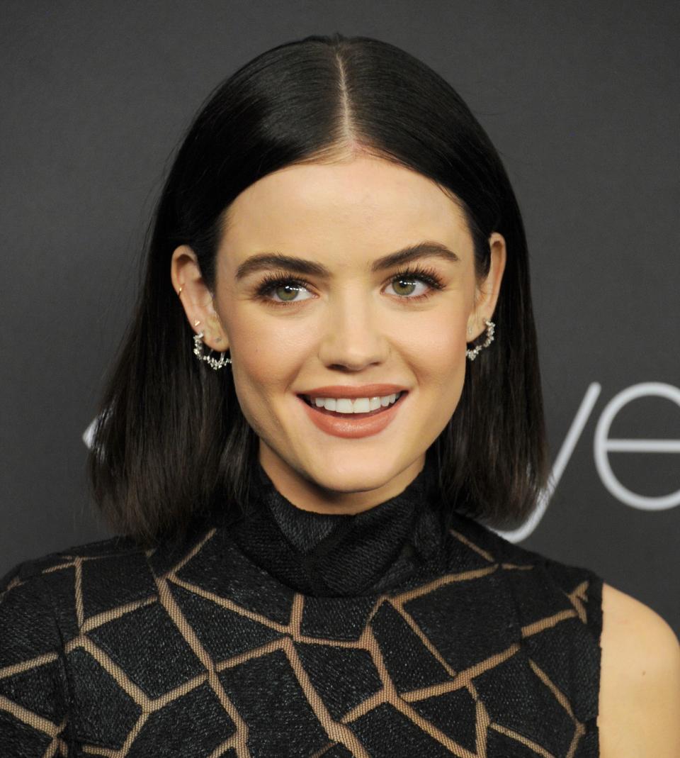 We talked to hairstylist Kristin Ess about Lucy Hale's new, super dark bob. It's the chicest look we've seen from the star.