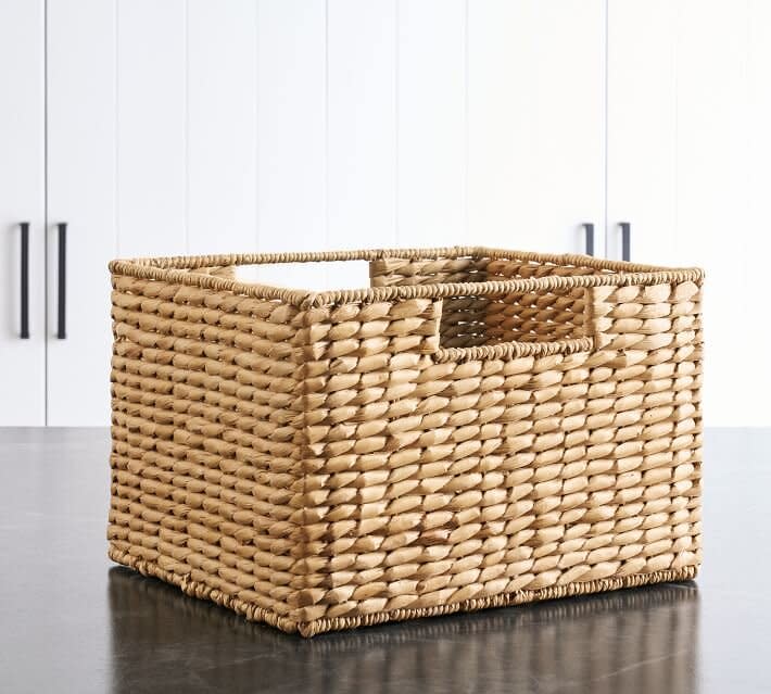 Pottery Barn, Square Seagrass Basket with handles