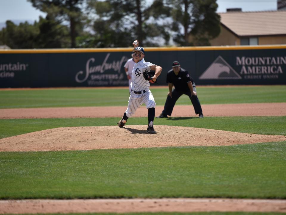 Freshman Andrew Lyon pitched 3.2 innings of scoreless baseball out of the bullpen for Snow Canyon.