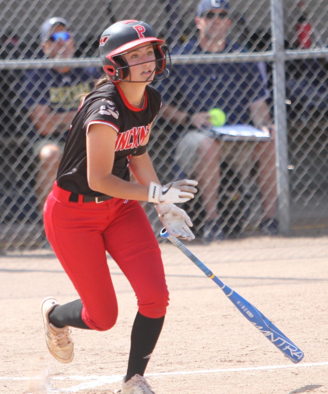 Mallory Dickey hit .391 and drove in 32 runs for Pinckney in 2023.